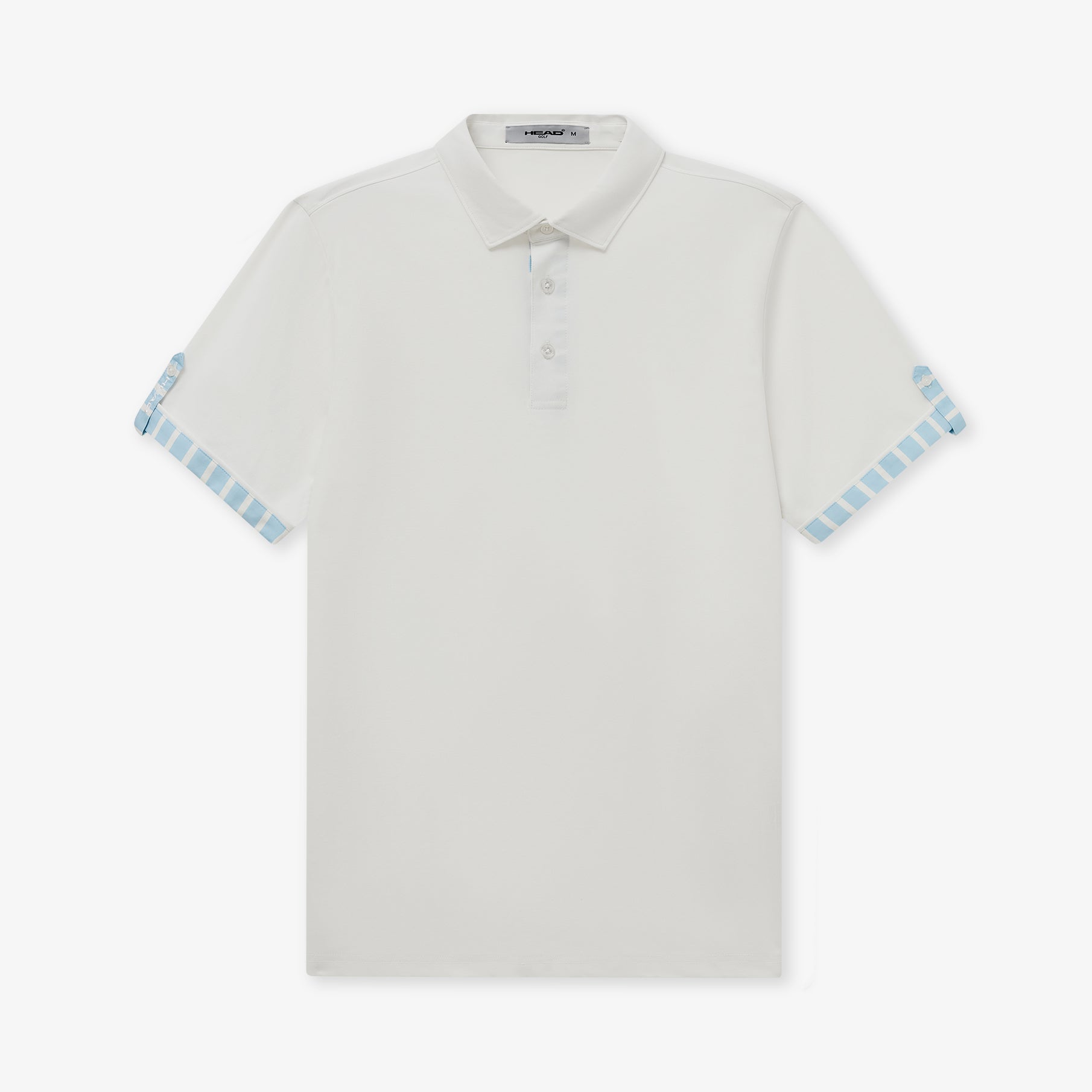 Head Golf Men's Roll Sleeve Polo - White - Erthe Golf