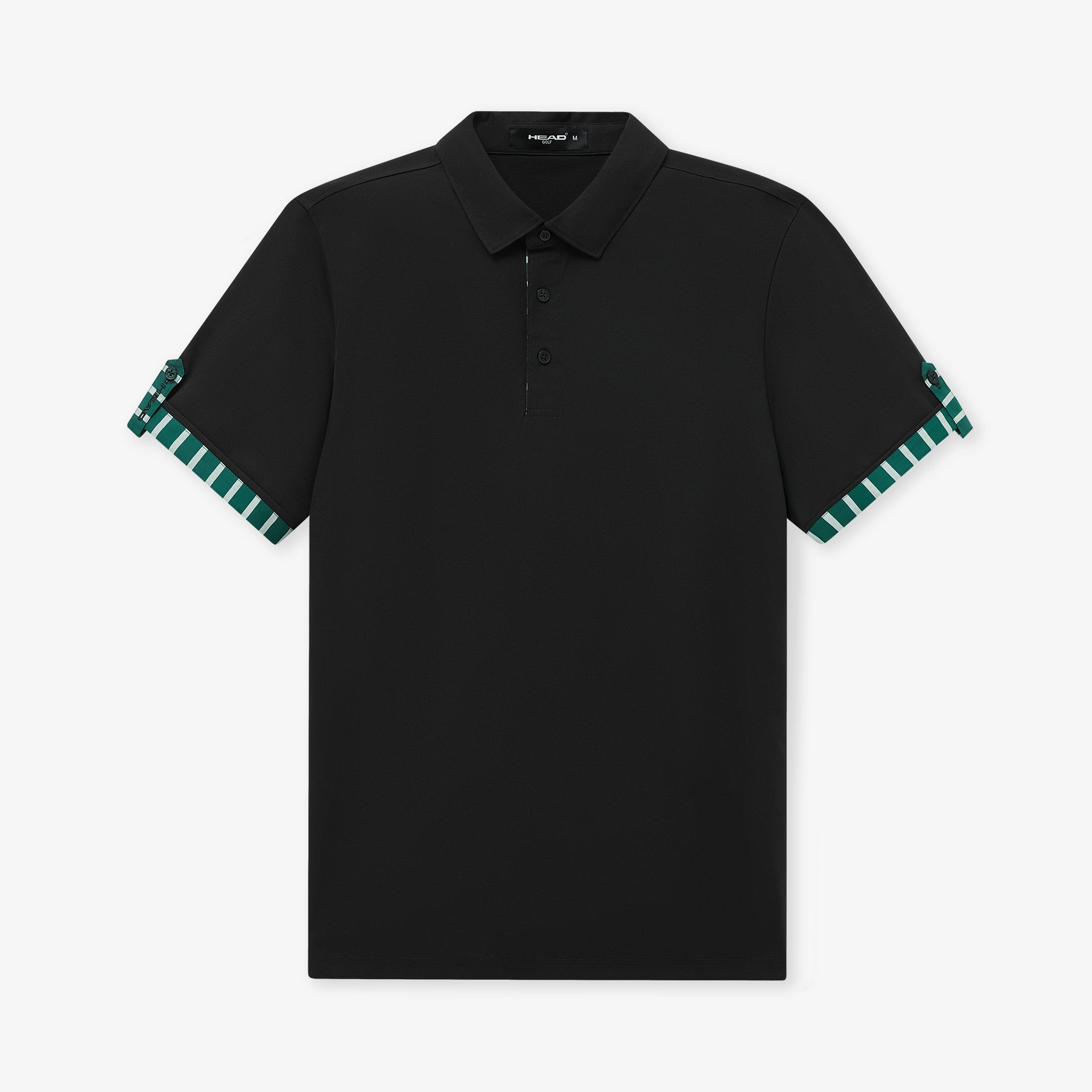 Head Golf Men's Roll Sleeve Polo - Black - Erthe Golf