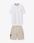 Men's Golf T-Shirt Khaki Swing Set - Erthe Golf