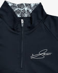 Men's Onyx Quarter Zip - Black - Erthe Golf