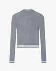 Women's Zip Knit Cardigan - Gray - Erthe Golf