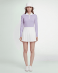 Women's Polo Long Sleeve - Purple - Erthe Golf