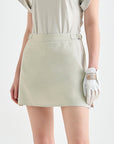 Lanvin Blanc Light Khaki Mini Skirt - Erthe Golf