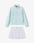 Keypote Women Jacket Skirt Set - Light Blue/White - Erthe Golf