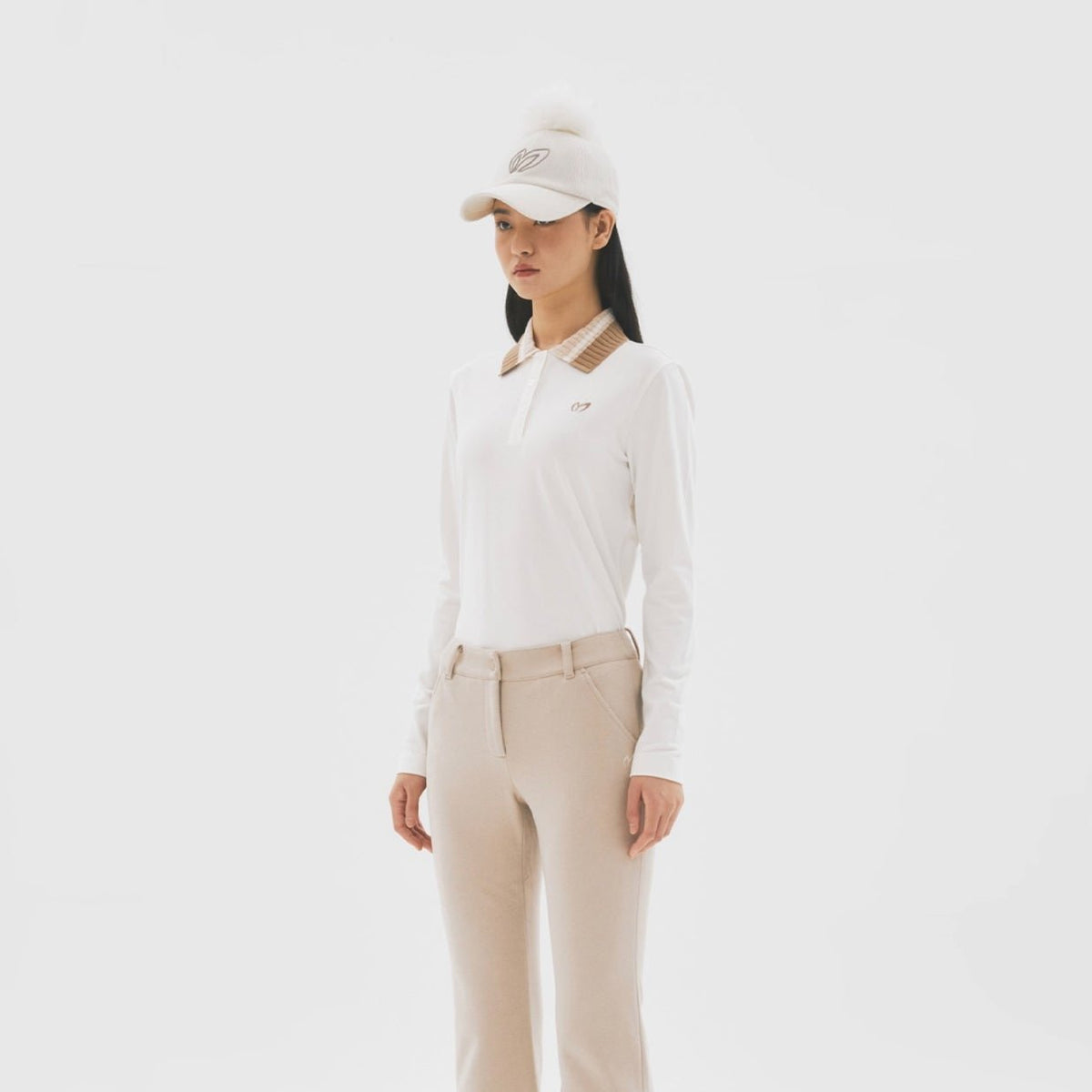 Master Bunny Edition Women's Fleece Top - Ivory - Erthe Golf
