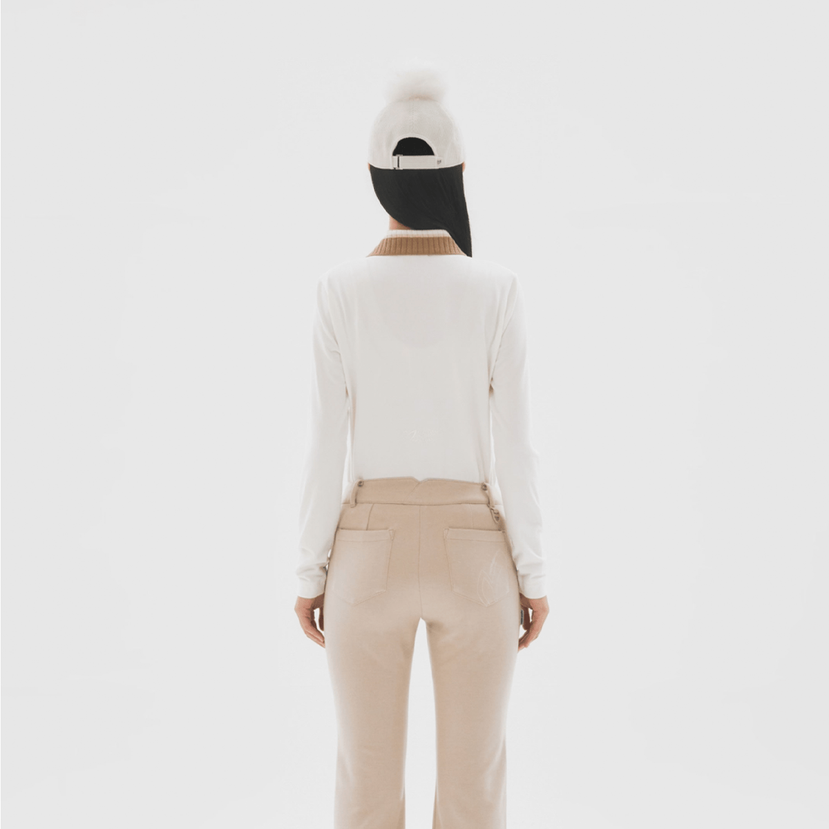 Master Bunny Edition Women's Fleece Top - Ivory - Erthe Golf