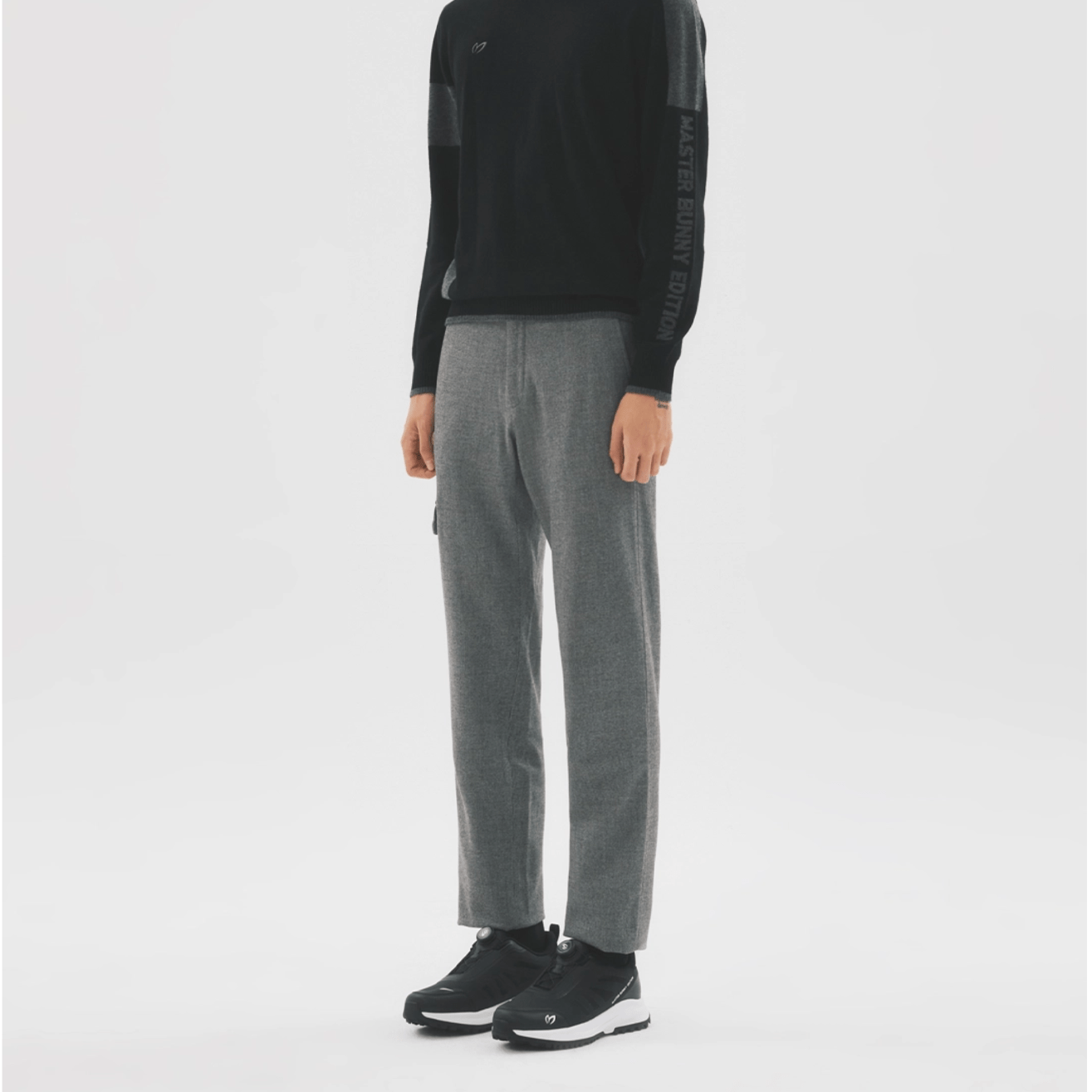Master Bunny Edition Men's Straight Pants - Grey - Erthe Golf