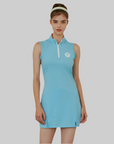 Falcosia Lightblue Sleeveless Golf Dress