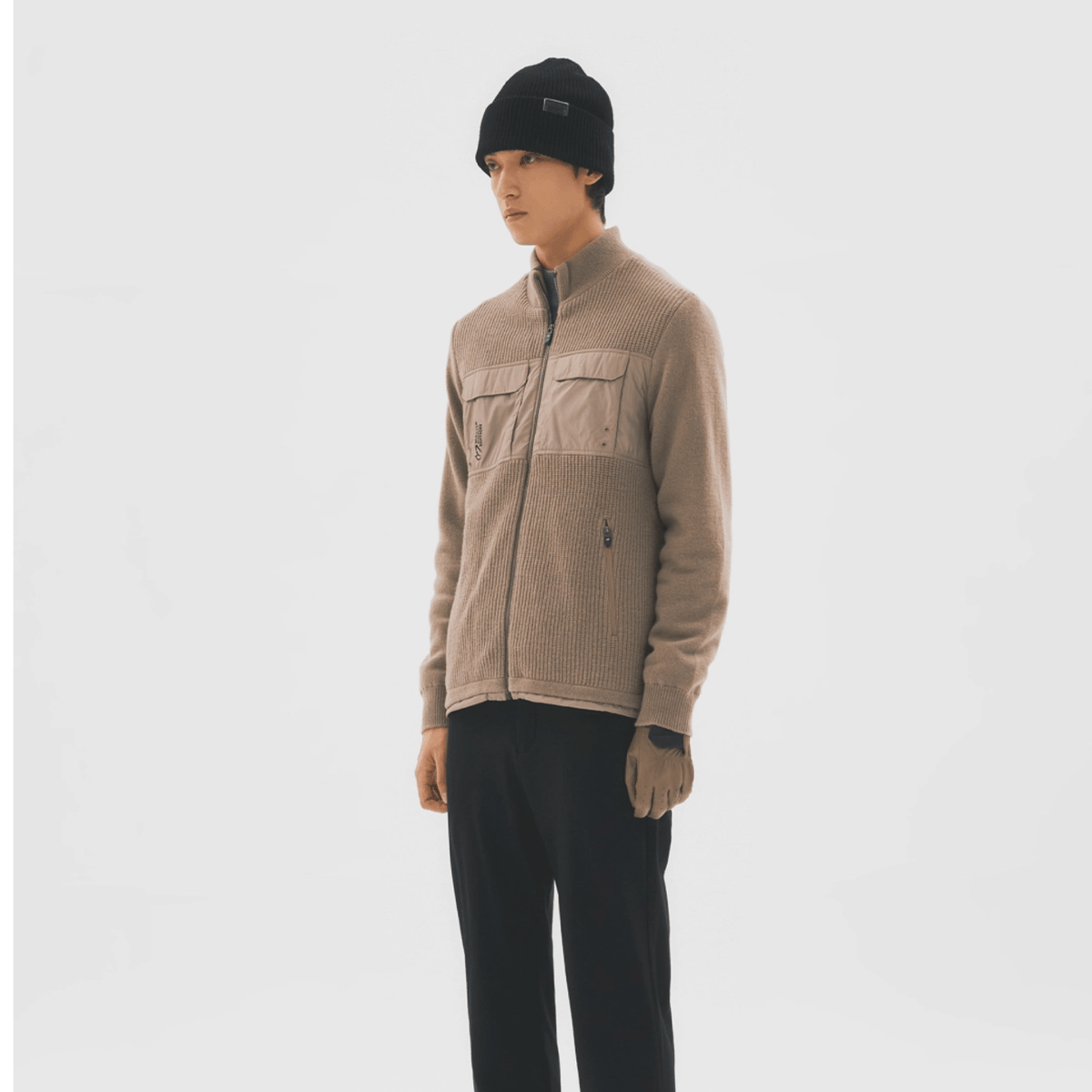 Master Bunny Edition Men's Cardigan Jacket - Beige - Erthe Golf