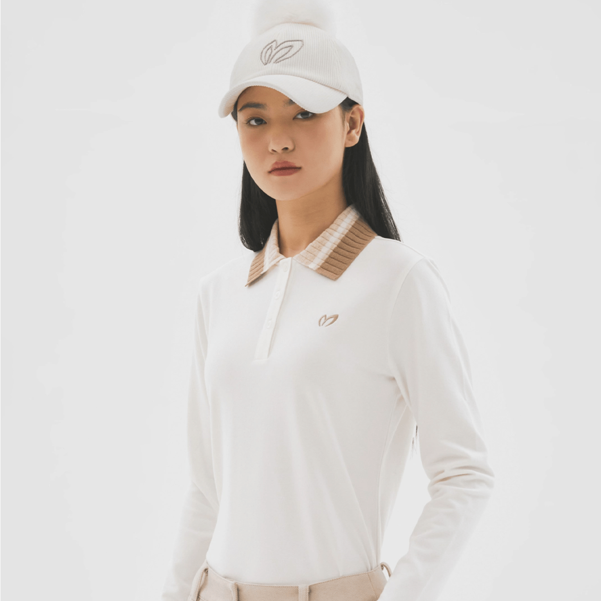 Master Bunny Edition Women's Fleece Top - Ivory - Erthe Golf