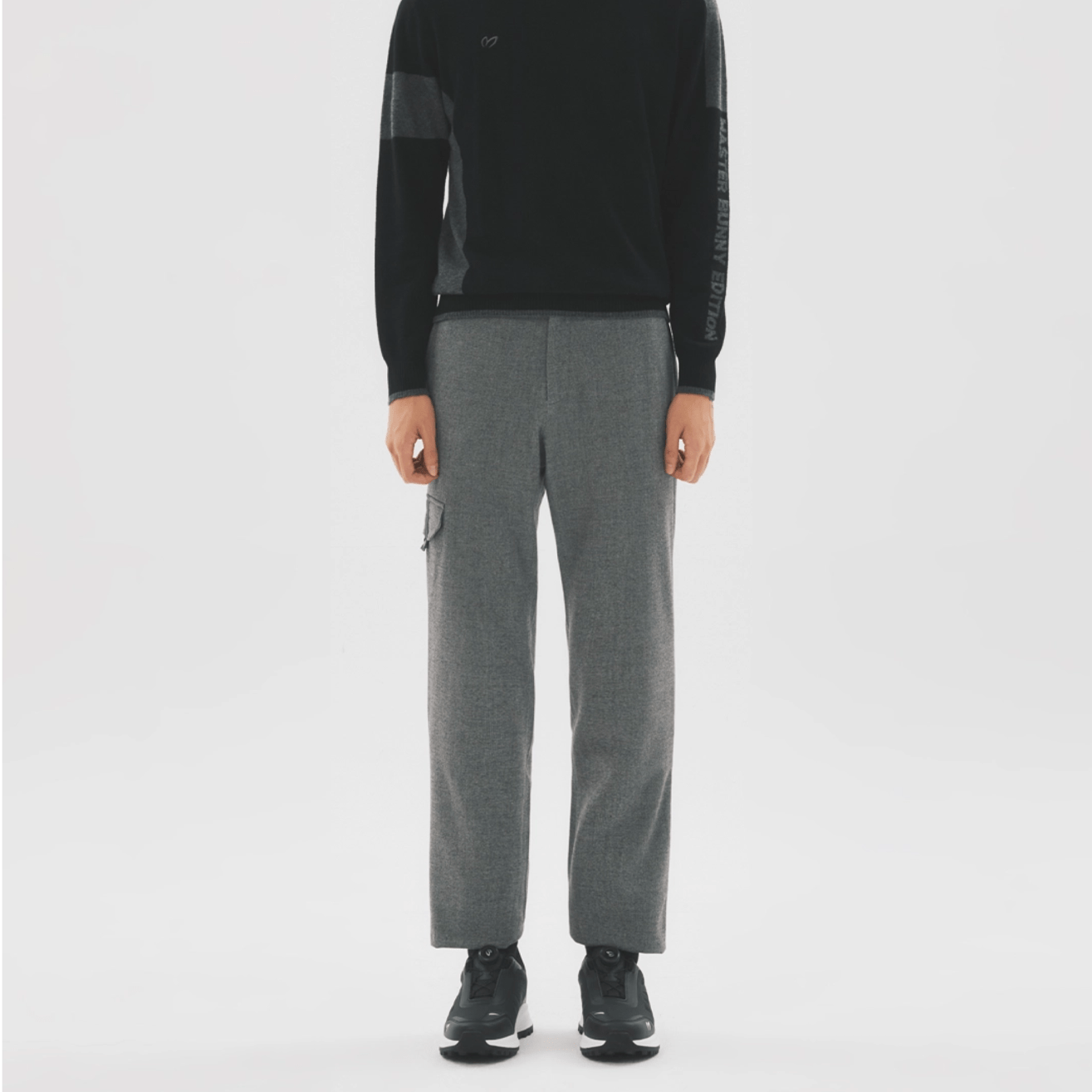 Master Bunny Edition Men's Straight Pants - Grey - Erthe Golf