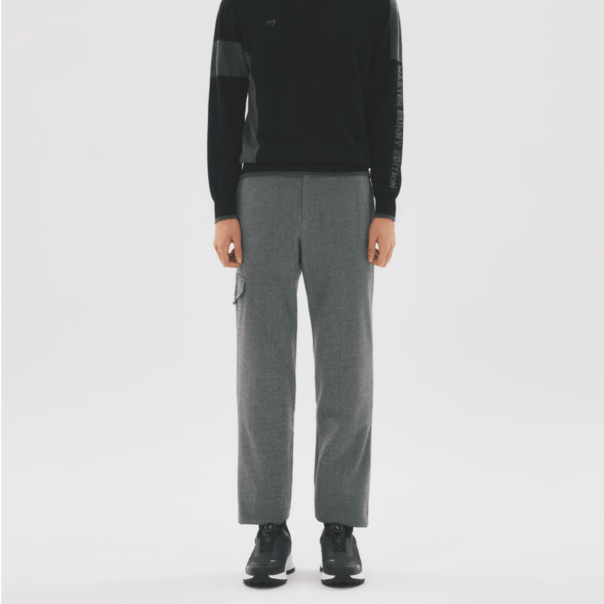 Master Bunny Edition Men's Straight Pants - Grey - Erthe Golf