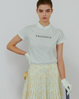 Falcosia Paris Print Pleated Skirt