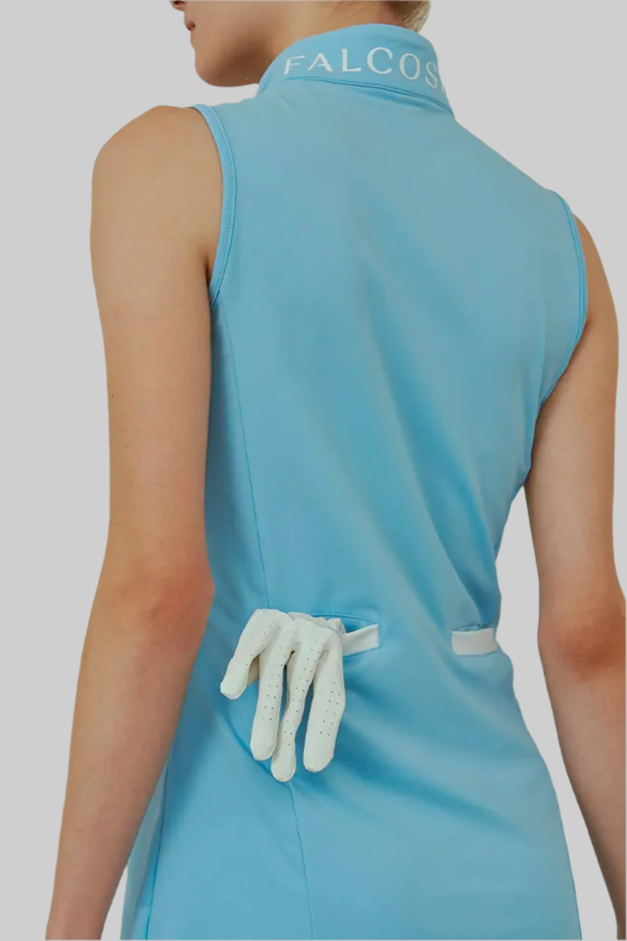 Falcosia Lightblue Sleeveless Golf Dress