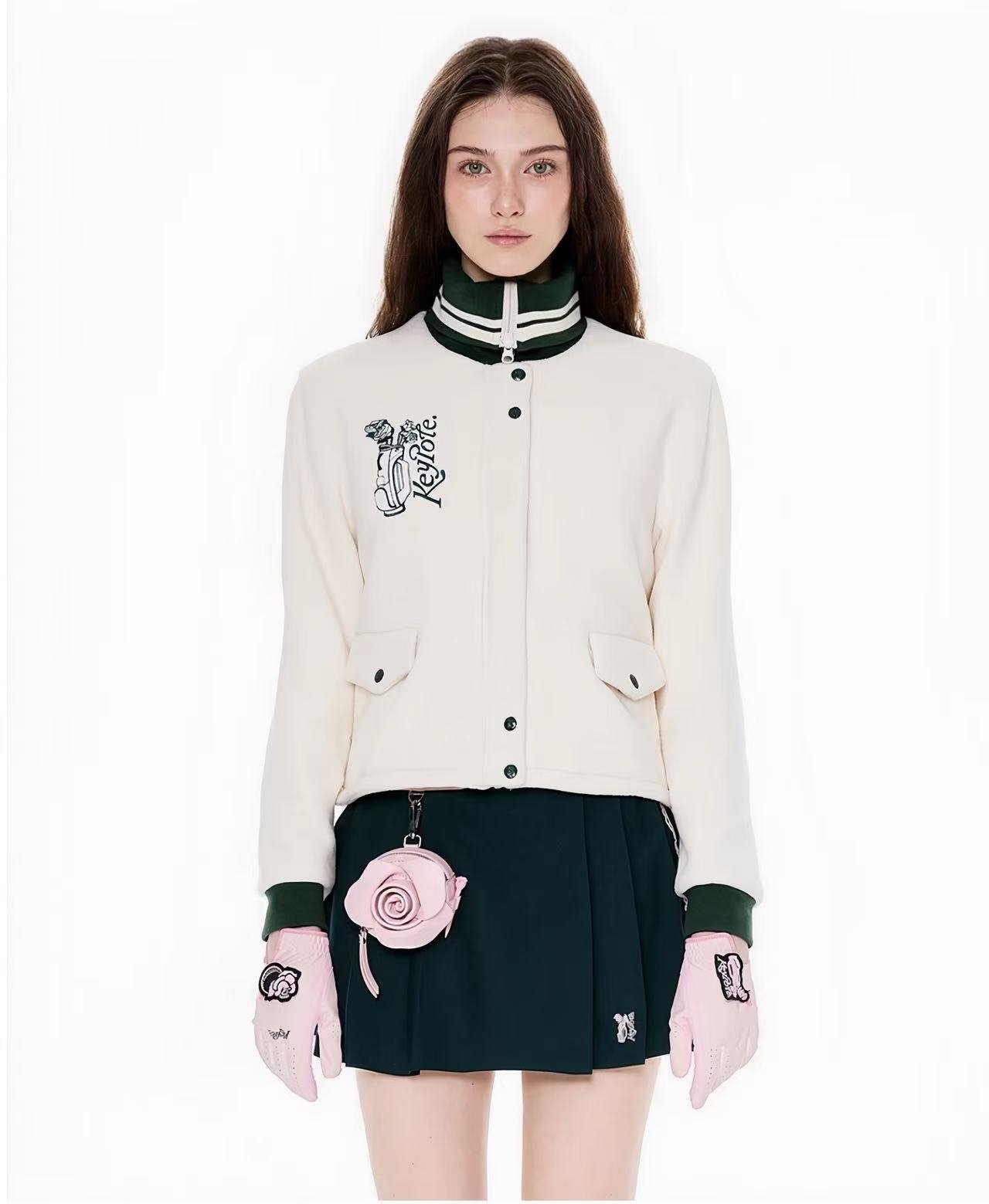 Keypote Women's Fleece Jacket - Green - Erthe Golf