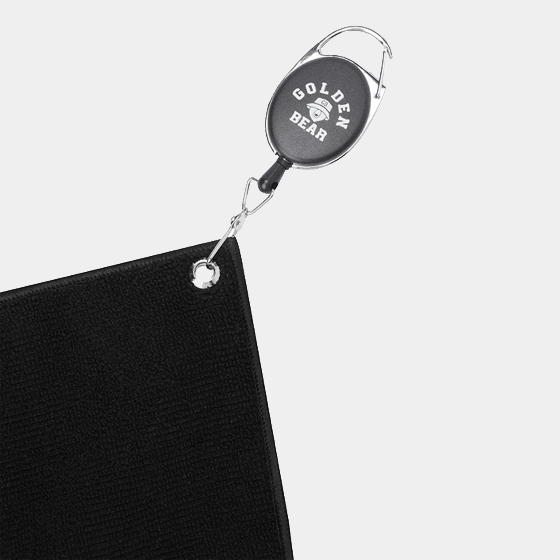 Bucket Bear Square Ball Towel - Black - Erthe Golf