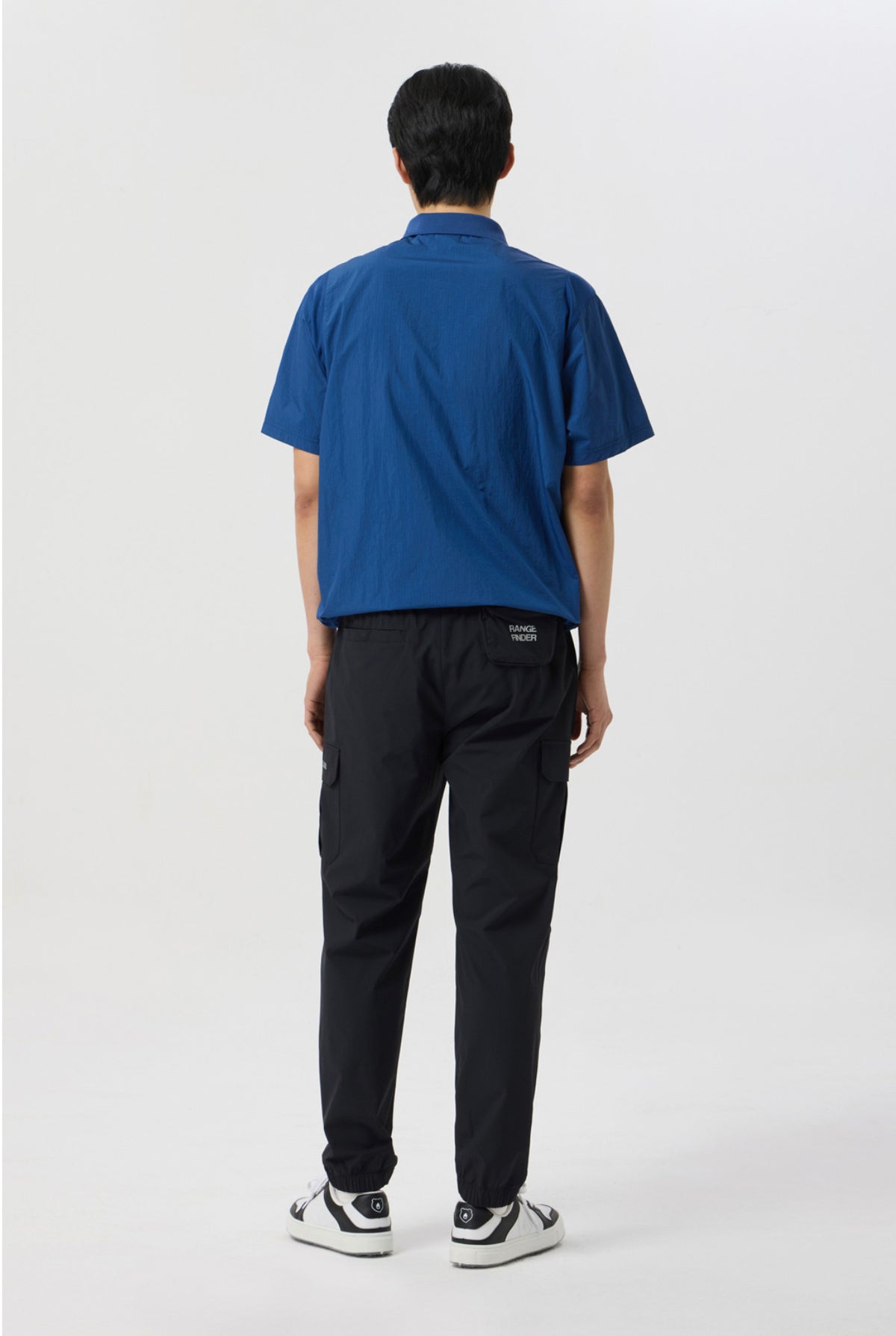 Golden Bear Stretchable Woven Cargo Jogger Pants Black - Erthe Golf