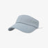 Light blue visor cap with a logo on a white background