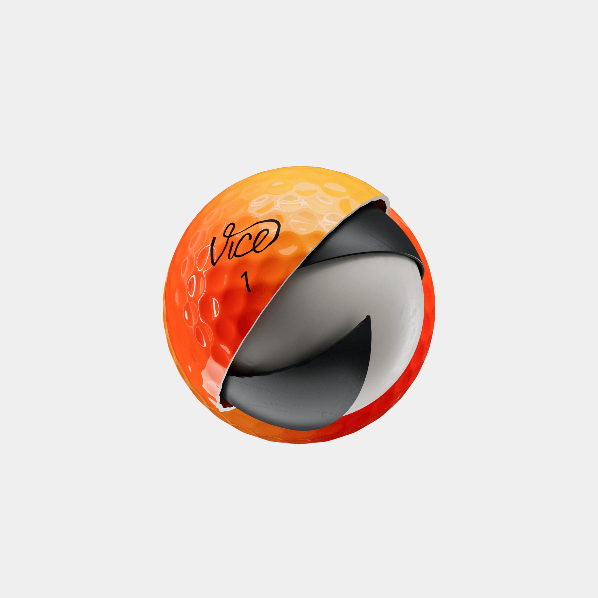 Vice Pro Golf Ball - Orange Red - Erthe Golf