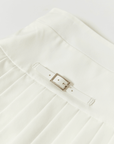Women's Pleated Skirt - White - Erthe Golf
