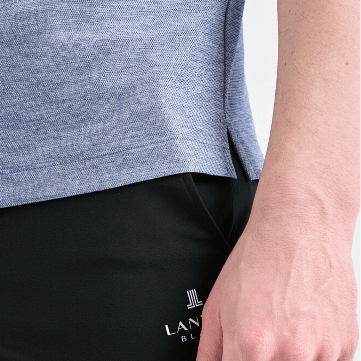 Men's Contrast Panel Polo - Navy - Erthe Golf