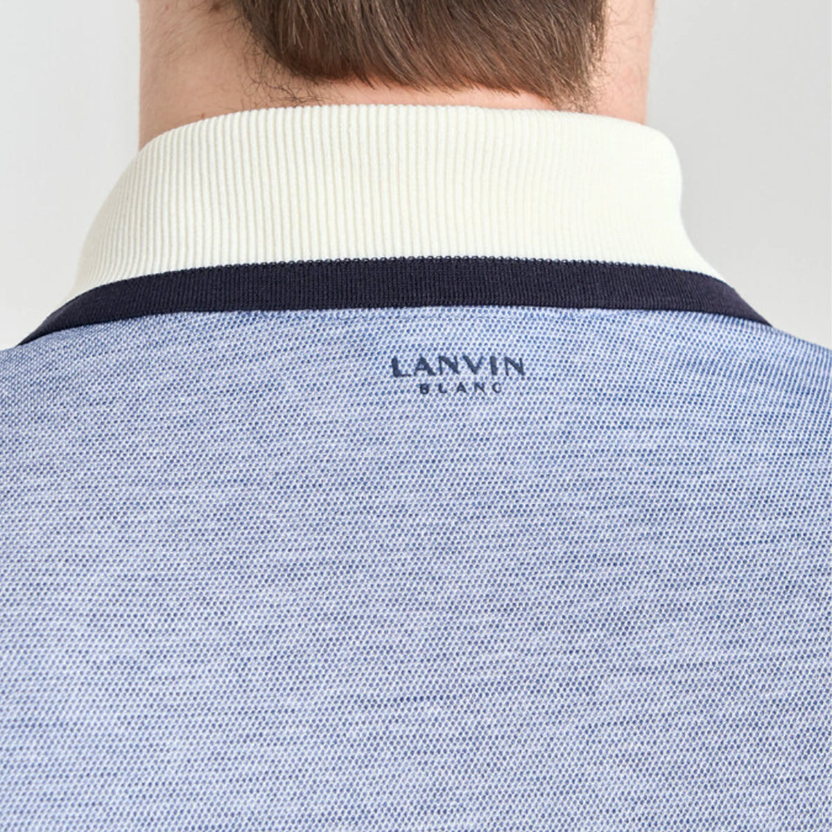 Men's Contrast Panel Polo - Navy - Erthe Golf