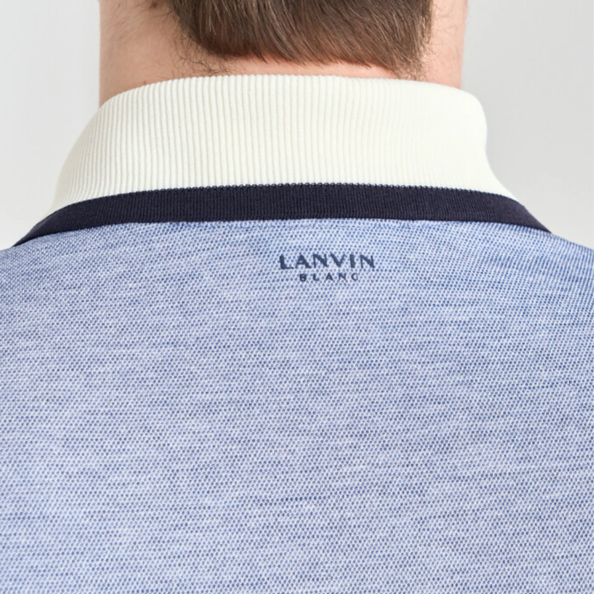 Men's Contrast Panel Polo - Navy - Erthe Golf