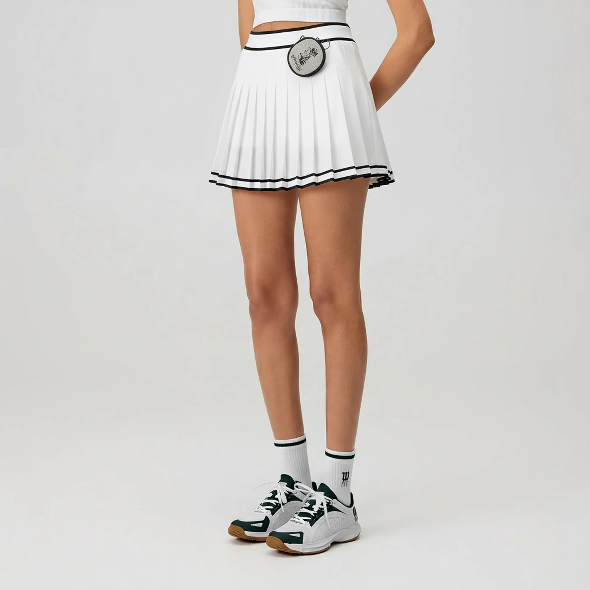 Women's Knitted Skirt - White - Erthe Golf