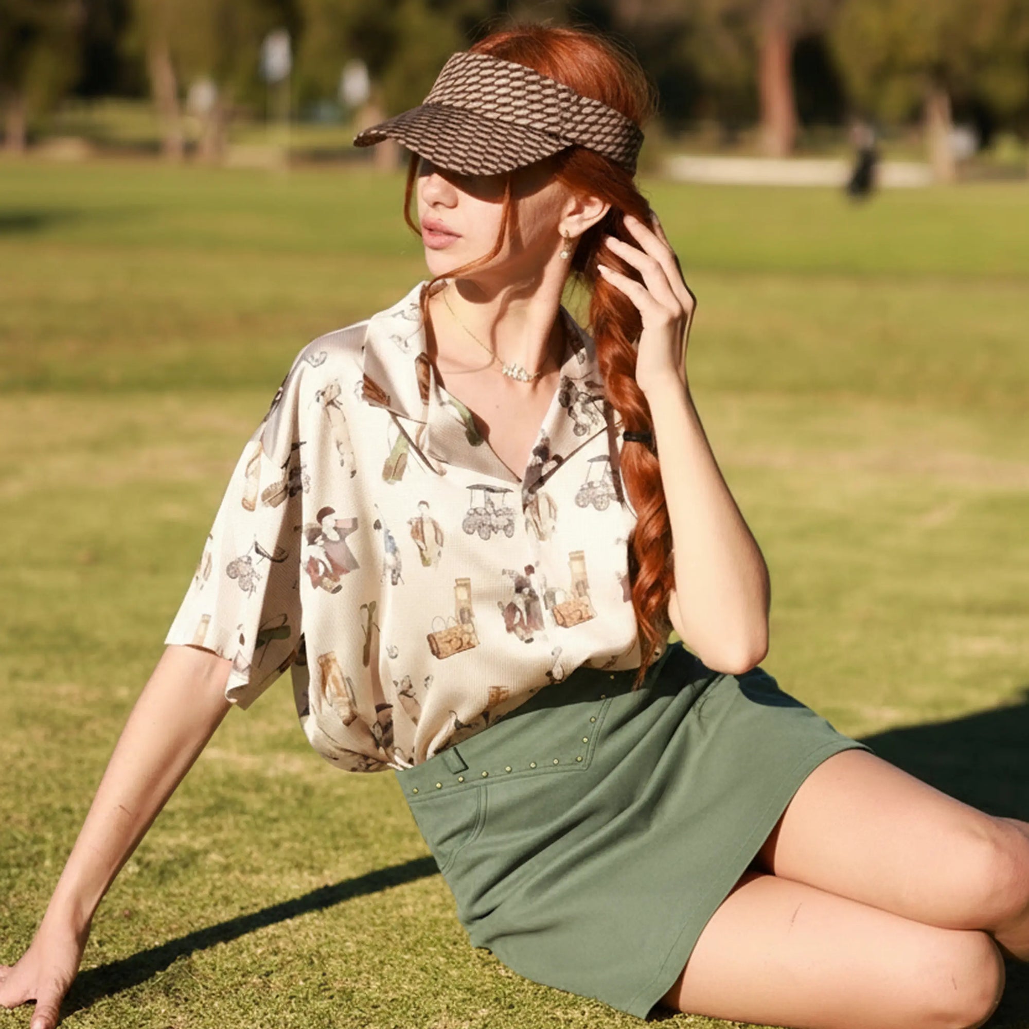 Women's Skort - Green - Erthe Golf