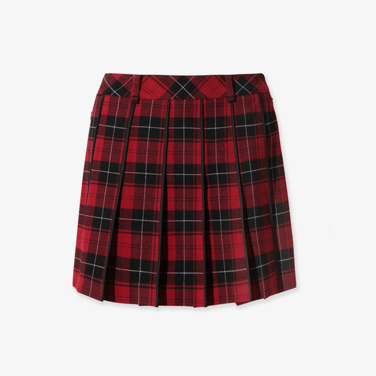 WAAC Women's Plaid Skirt - Red - Erthe Golf