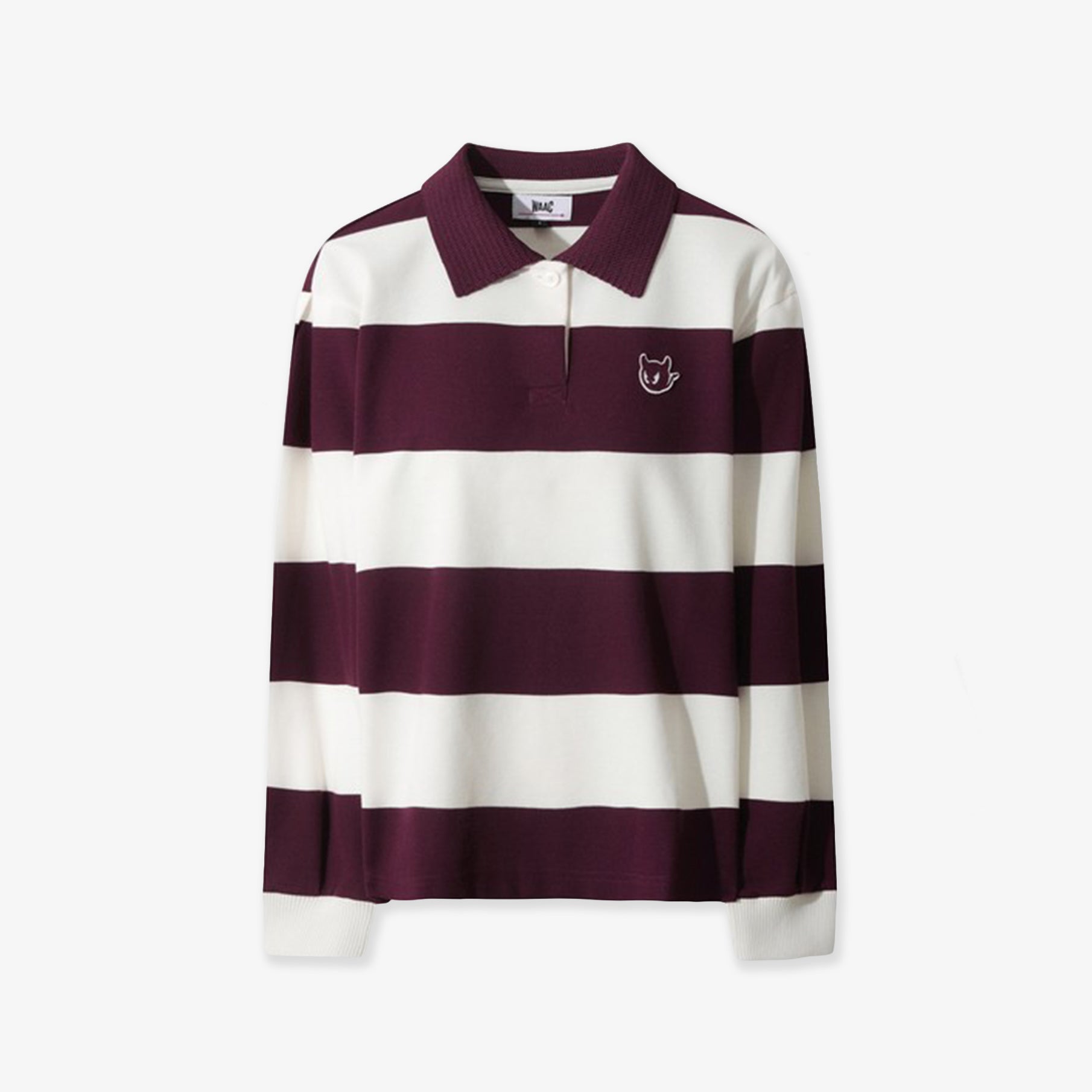 WAAC Women's Stripe Top - Wine - Erthe Golf