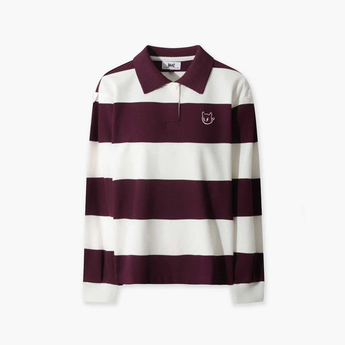 WAAC Women's Stripe Top - Wine - Erthe Golf