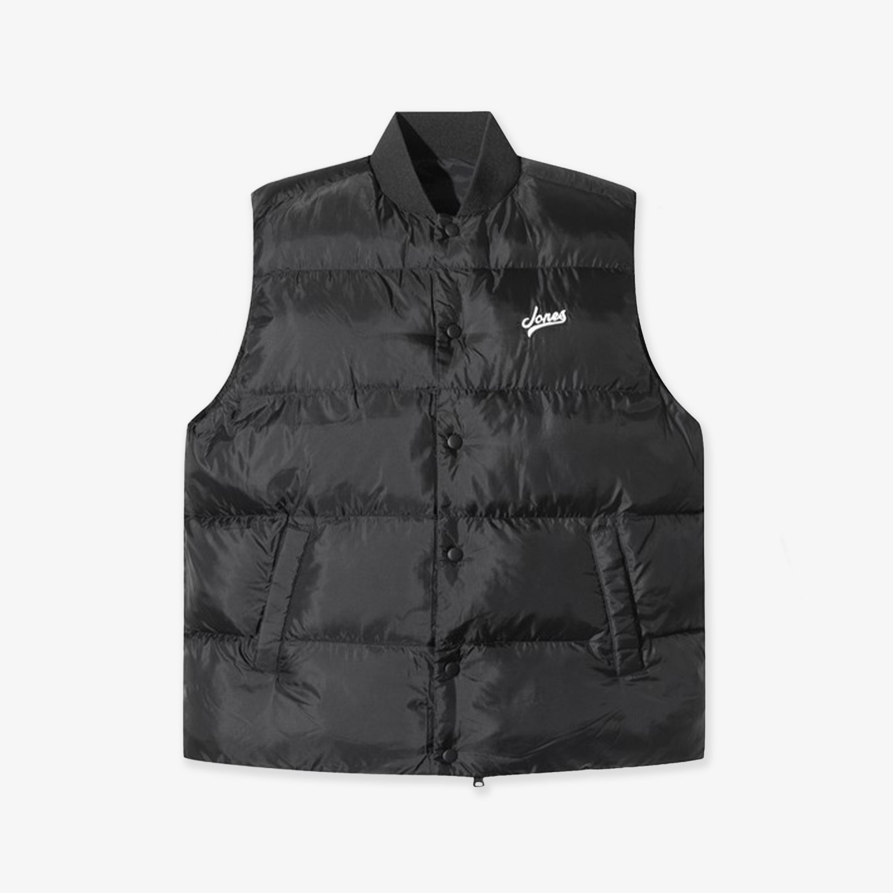 [WAAC x Jones] Men's Padded Vest - Black - Erthe Golf