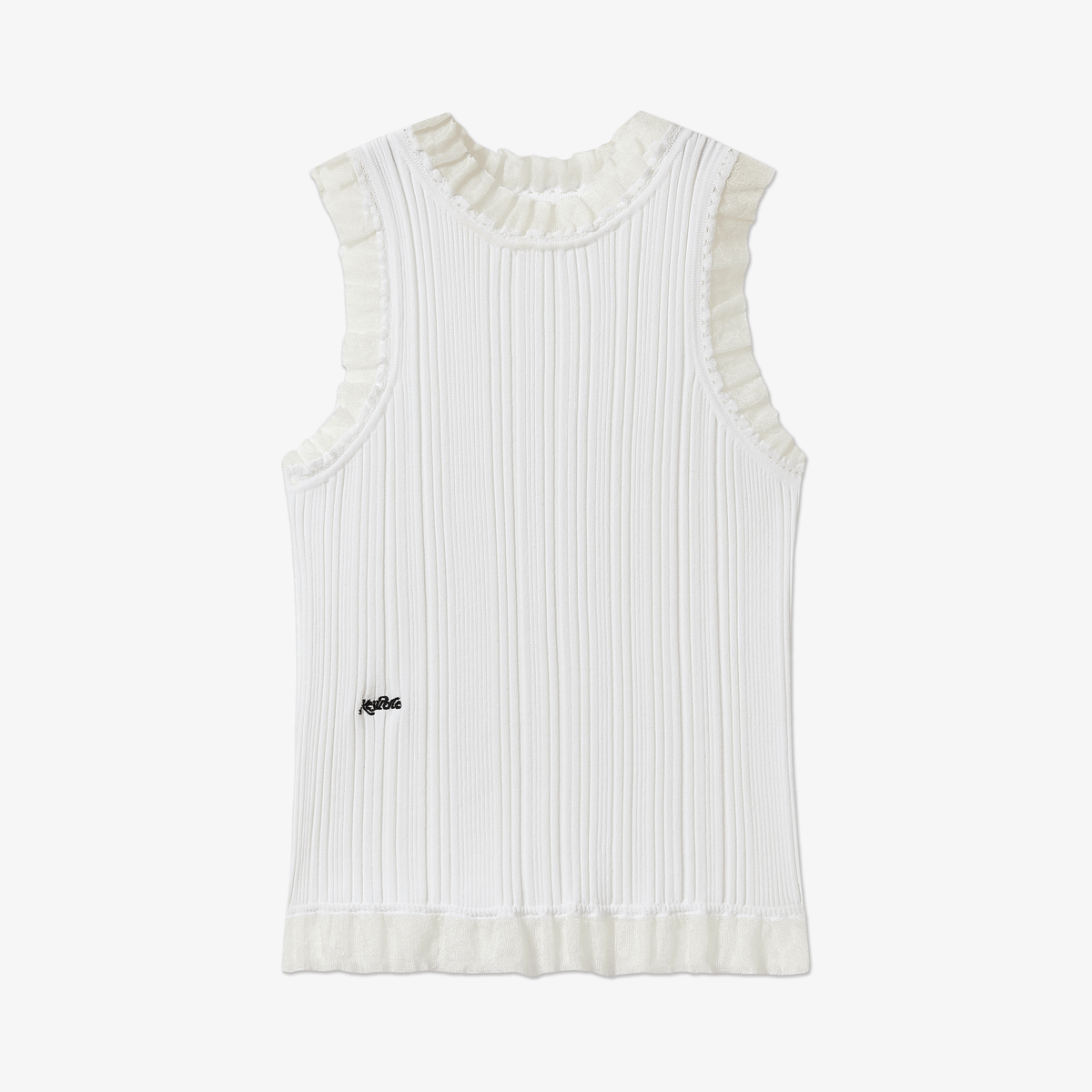 Keypote Women's Sleeveless Knitwear - White
