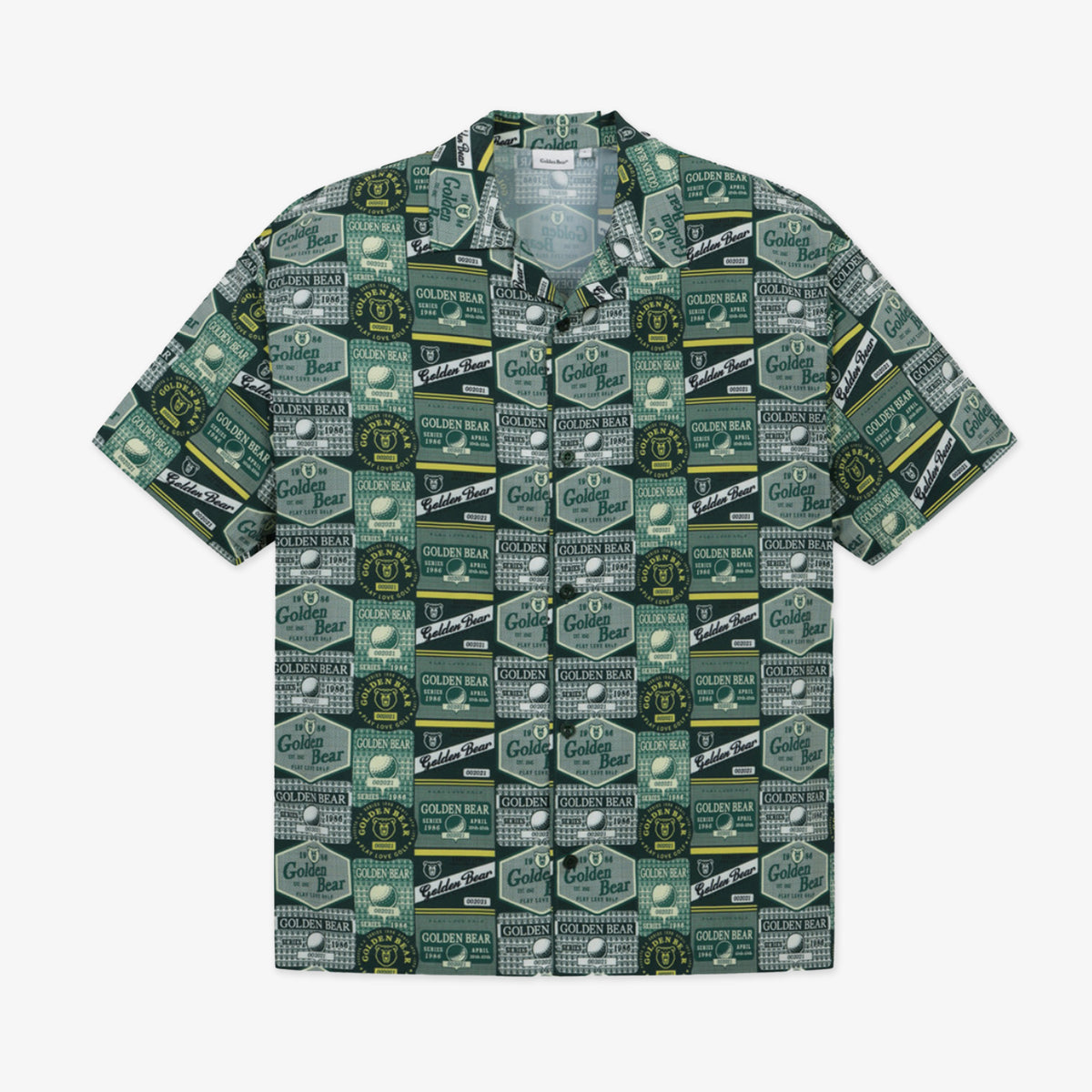 Golden Bear Unisex All-Over Printed Shirt Green