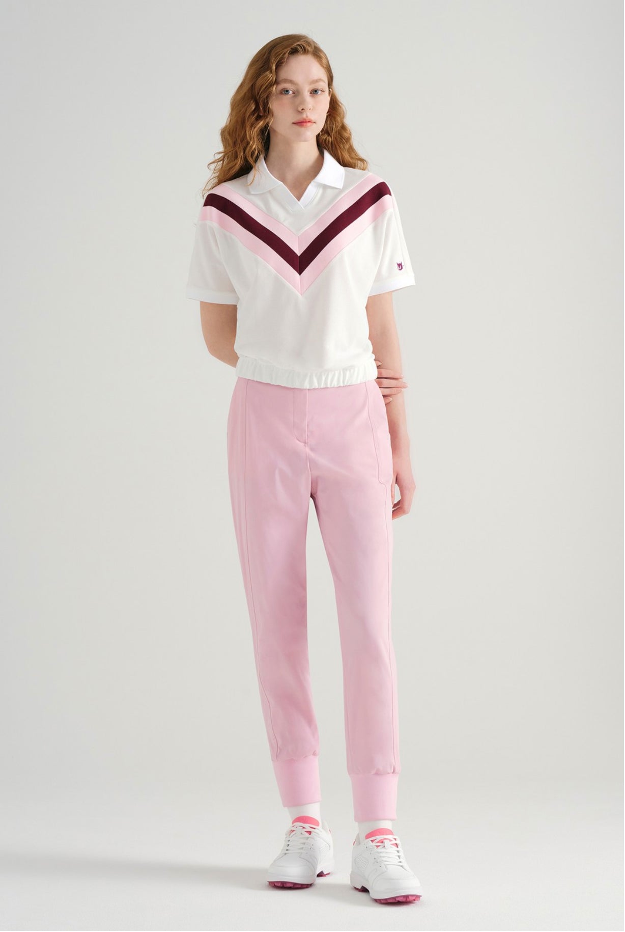 WAAC Women Stretch Jogger Pants Pink - Erthe Golf