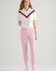 WAAC Women Stretch Jogger Pants Pink - Erthe Golf