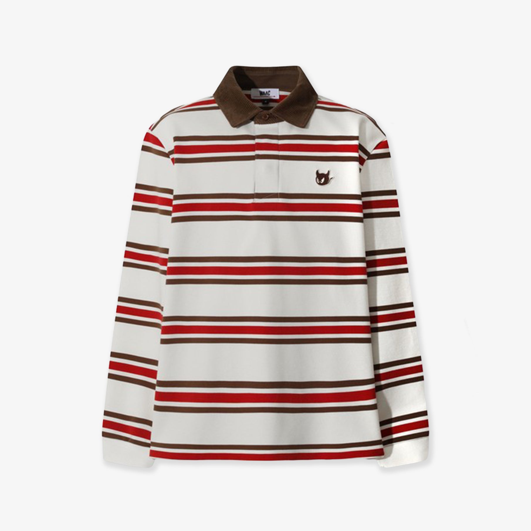 WAAC Men's Stripe Polo - Red - Erthe Golf