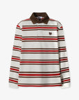 WAAC Men's Stripe Polo - Red - Erthe Golf