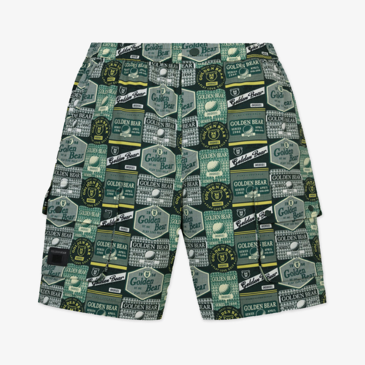 Golden Bear Unisex All - Over Printed Shorts Green - Erthe Golf