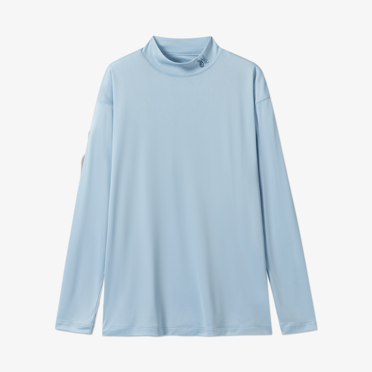 Keypote Men's Turtleneck Long Sleeve T-Shirt - Light Blue