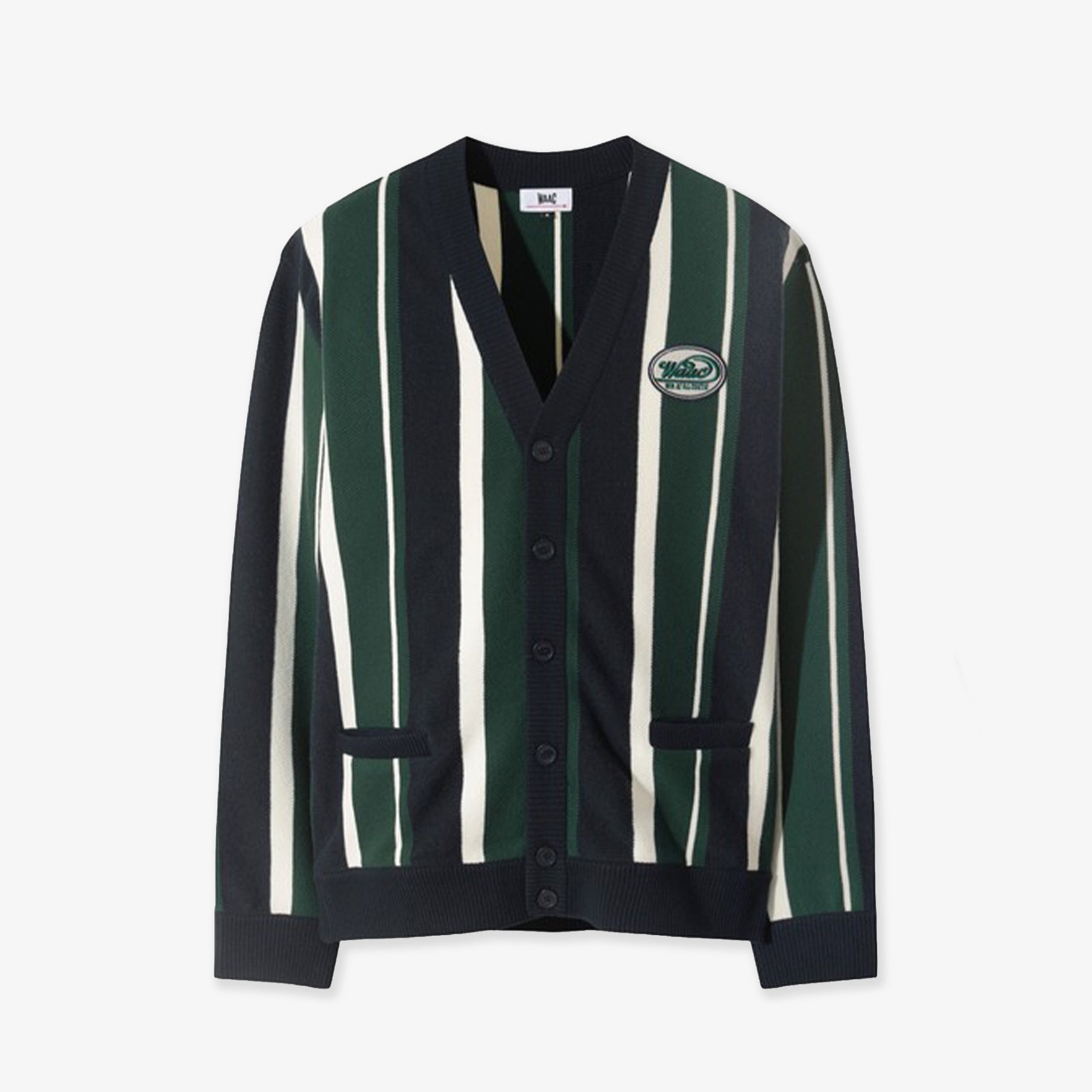 WAAC Men's Stripe Cardigan - Green - Erthe Golf