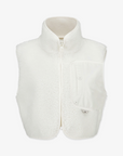 Pearly Gates Women's Fleece Vest-Ivory