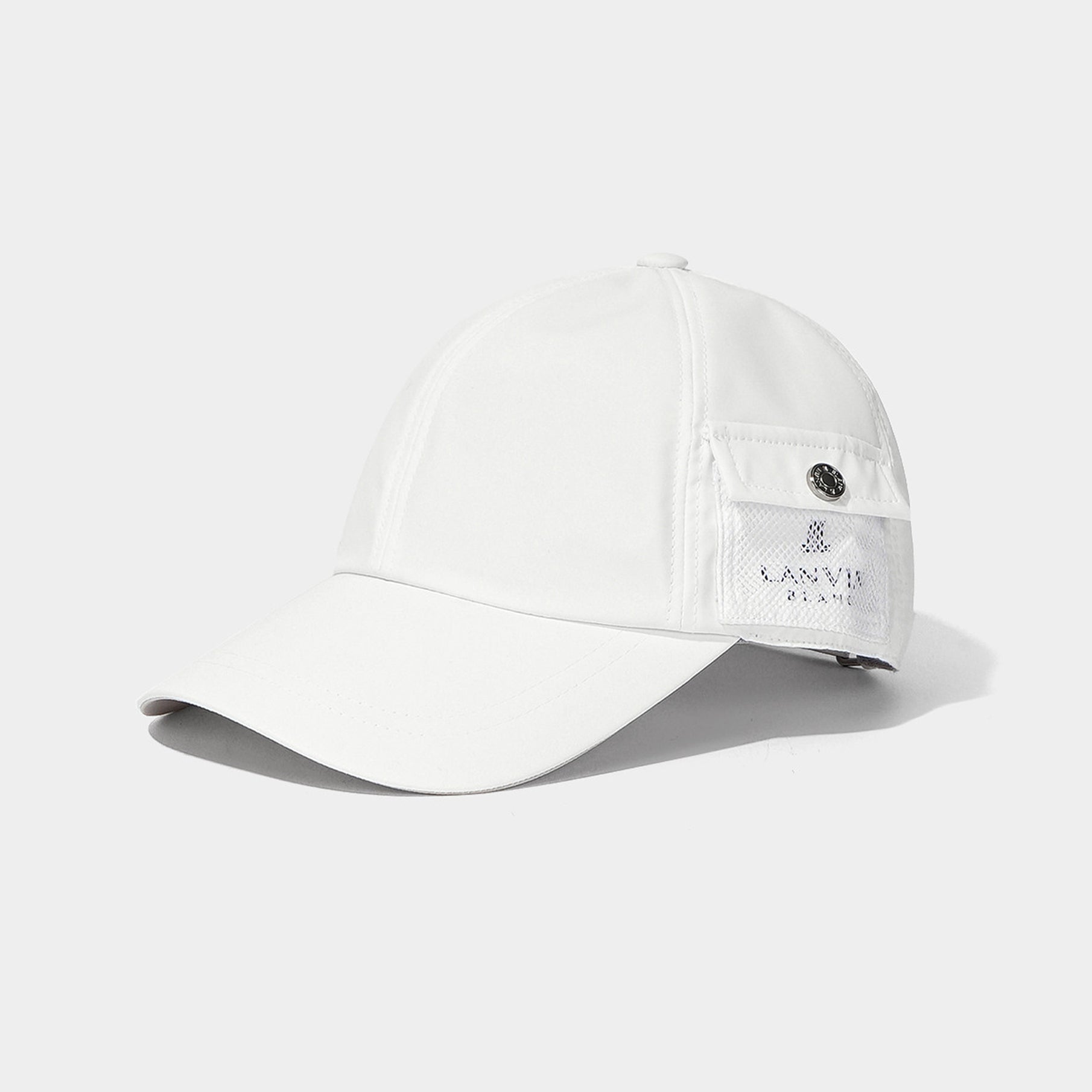 Lanvin Pocket Ball Cap-White