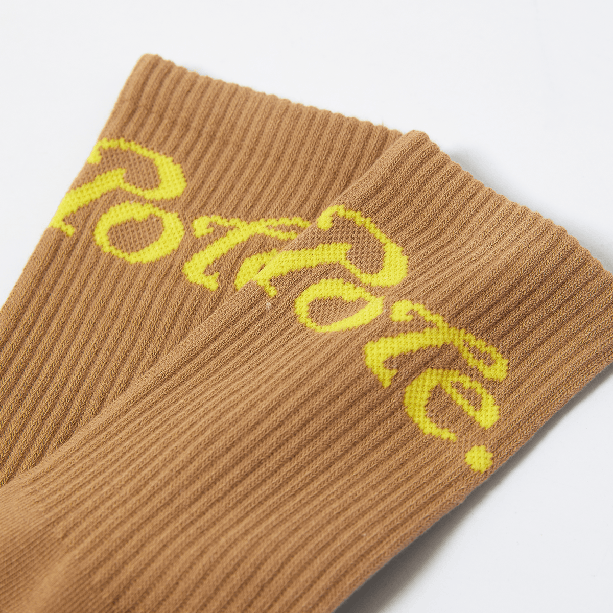 Keypote Men's Logo Crew Socks - Brown - Erthe Golf