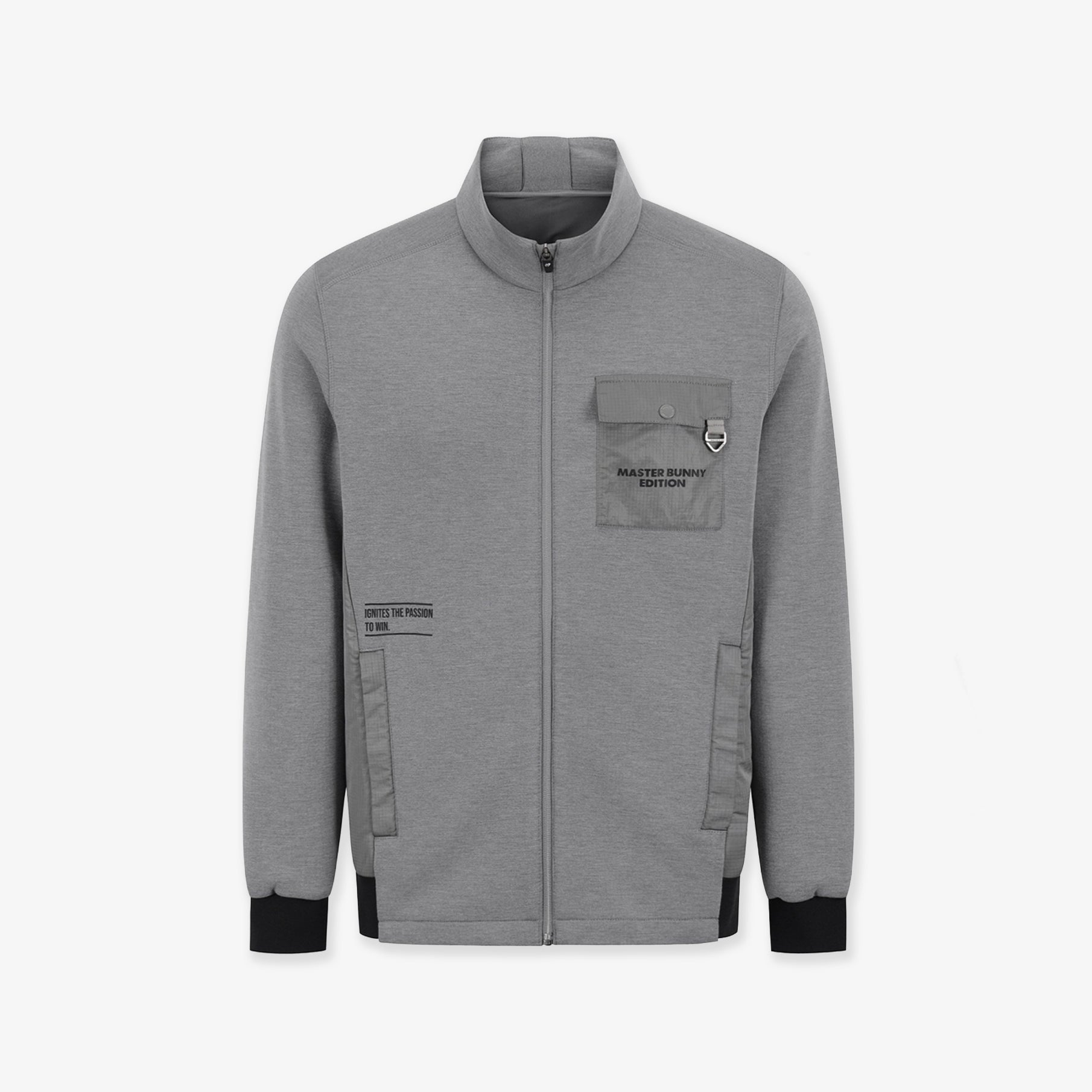 Master Bunny Edition Men's Zip Jumper - Grey - Erthe Golf