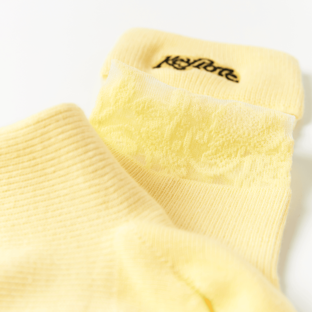 Keypote Women's Lace Sport Socks - Yellow - Erthe Golf