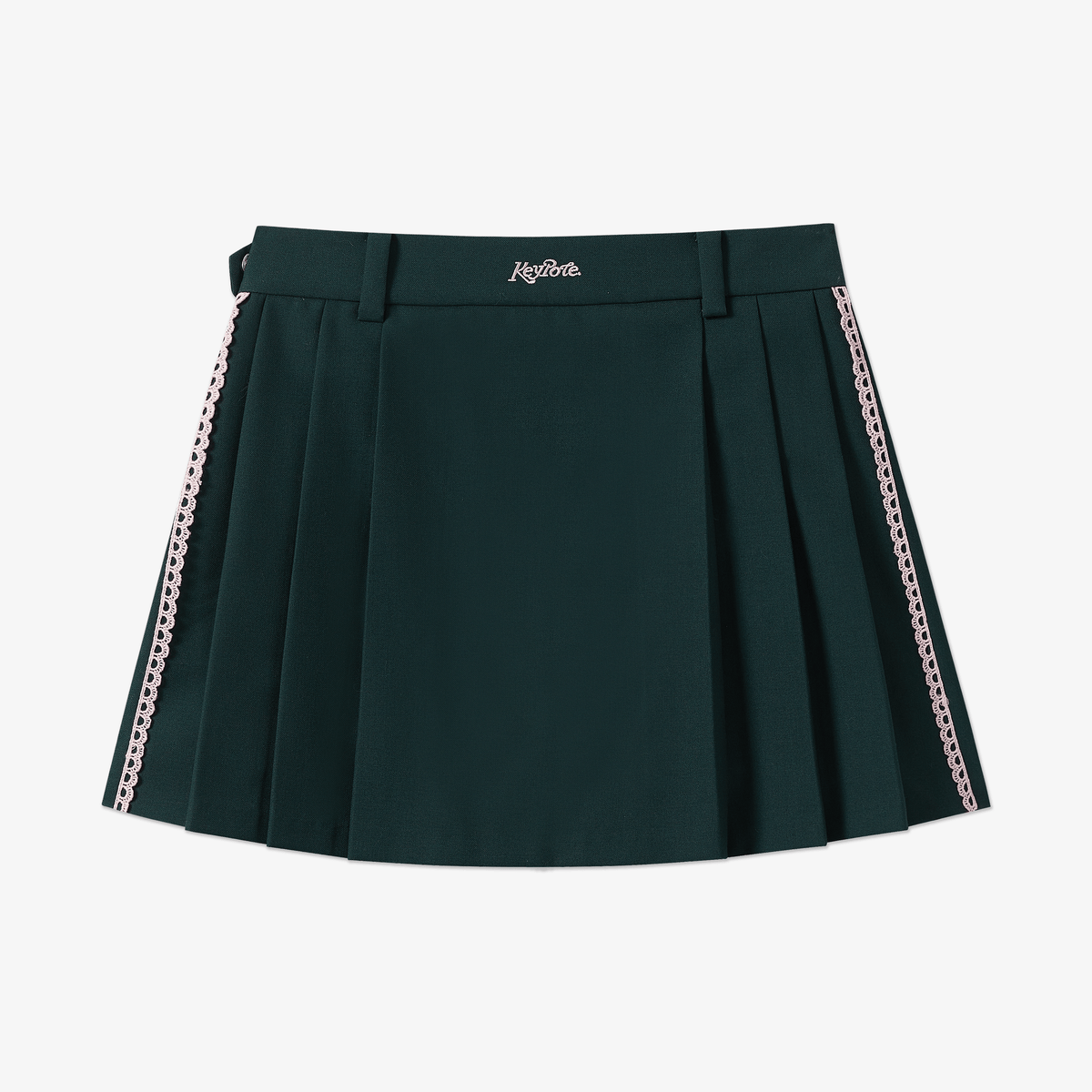 Keypote Women's Pleated Skort - Dark Green