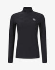 Pearly Gates Women's Mock Neck Long Sleeve Black - Erthe Golf