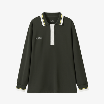 Keypote Long Sleeve Polo Shirt - Forest Green - Erthe Golf